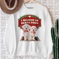 クリスマス デコレーション 犬 マルチーズ スウェットシャツ 年配の女性への贈り物