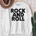 クールなロックンロールミュージックtシャツ、ロックンロールグラフィックをお楽しみください。 スウェットシャツ 年配の女性への贈り物