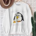 グーテン・モルゲン極薄アイスクリーム おもしろモーニンググループ ペンギン スウェットシャツ 年配の女性への贈り物