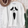 ゴーストスクリームフェイス ハロウィン ゴーストスクリームフェイス ハロウィン スウェットシャツ 年配の女性への贈り物