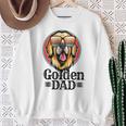 ゴールデンパパヴィンテージゴールデンレトリバー犬のための父親の日 スウェットシャツ 年配の女性への贈り物