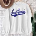 サンジェルマン バーシティ スクリプト クラシック スポーツ ジャージ スウェットシャツ 年配の女性への贈り物