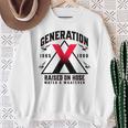 ジェネレーションxはホースウォーターで育ちました 1965 1980 スウェットシャツ 年配の女性への贈り物