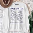 スペースシャトル レトロレイアウト ロケット科学者&宇宙飛行士用 スウェットシャツ 年配の女性への贈り物