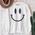 スマイリーフェイス キュート ポジティブ モチベーションアップ ハッピーススマイルフェイス スウェットシャツ 年配の女性への贈り物