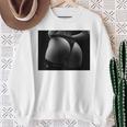 セクシー ブラック ホワイト 写真 美しいお尻 Tバック 長袖tシャツ スウェットシャツ 年配の女性への贈り物