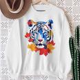 タイガー 動物 自然 動物園 抽象芸術 顔 虎 スウェットシャツ 年配の女性への贈り物