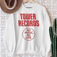 タワーレコード 音楽 レトロ ヴィンテージ 生活 スウェットシャツ 年配の女性への贈り物