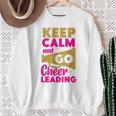 チア チアリーディング Keep Calm And Go チアリーディング スウェットシャツ 年配の女性への贈り物