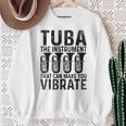 チューバ 振動させる楽器 ミュージシャン チューバ スウェットシャツ 年配の女性への贈り物