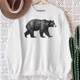 ツキノワグマ 動物愛好家 野生動物 自然 ハイキング ギフト スウェットシャツ 年配の女性への贈り物