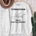 テトロドトキシン フグフィッシュテリトリー化学構造の一部 スウェットシャツ 年配の女性への贈り物