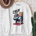 トランプ・サマー 2024 チリン・ライク・ア・フェロン・ファニー スウェットシャツ 年配の女性への贈り物