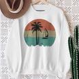 トロピカル ビーチ ヤシの木 ヴィンテージ レトロ 70年代 80年代 航海 スウェットシャツ 年配の女性への贈り物