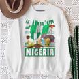 ナイジェリアの服のアイデア キッズ&ノベルティ ナイジェリア国旗 スウェットシャツ 年配の女性への贈り物