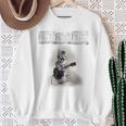 ニャーーーーと叫べ！ ロックな猫 キジトラ 子猫 バンド 長袖tシャツ スウェットシャツ 年配の女性への贈り物