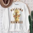 ハレイワ ハワイ ビーチ 夏休み スウェットシャツ 年配の女性への贈り物