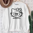 ハローキティ Usデザイン カオ メガネ スウェットシャツ 年配の女性への贈り物