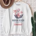 ハワイホノルルのワイキキビーチ スウェットシャツ 年配の女性への贈り物