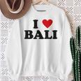 バケーションアイランドハート-ファニーアイラブバリ スウェットシャツ 年配の女性への贈り物