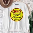 バックプリントのみ レトロ ヴィンテージ ガソリンスタンド オニールのモーターオイル スウェットシャツ 年配の女性への贈り物
