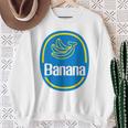 バナナ ステッカー フルーツ レイジー ハロウィン コスチューム スウェットシャツ 年配の女性への贈り物