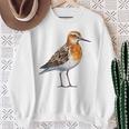 バフブレストのサンドパイパー幾何学模様のパッテンアート、かわいい鳥好き。 スウェットシャツ 年配の女性への贈り物