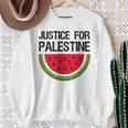 パレスチナの正義 スイカ 国旗 パレスチナ人 スウェットシャツ 年配の女性への贈り物