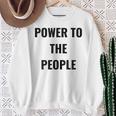 パワー・トゥ・ザ・ピープル スウェットシャツ 年配の女性への贈り物