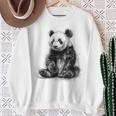 パンダ アニマルプリント グラフィック デッサン アート 絵画 パンダ スウェットシャツ 年配の女性への贈り物
