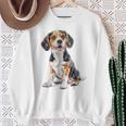 ビーグル 犬 モチーフ ペット イラスト ビーグル スウェットシャツ 年配の女性への贈り物