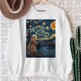 ビーバースターリーナイトヴァンゴッホ 長袖tシャツ スウェットシャツ 年配の女性への贈り物