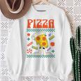 ピザ愛好家 ピザピース スウェットシャツ 年配の女性への贈り物