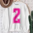 ピンク色背番号 2 チーム短大スポーツピンク色背番号付きユニフォーム スウェットシャツ 年配の女性への贈り物