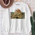 ピーテル・ブリューゲルによるバベルの塔 1563 長袖tシャツ スウェットシャツ 年配の女性への贈り物