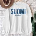 フィンランド スオミ ホッケー アンティーク調 ヴィンテージ レトロ スウェットシャツ 年配の女性への贈り物