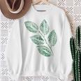 ブナの葉 植物 自然と森林 木のグラフィックス スウェットシャツ 年配の女性への贈り物