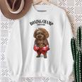 ボクシングチャンピオン プードル ドッグファイター スウェットシャツ 年配の女性への贈り物