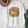 ボンレス犬とボンレス猫 ハンバーガー スウェットシャツ 年配の女性への贈り物