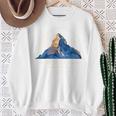マッターホルン山 ツェルマット ハイキング スイス ギフト 長袖tシャツ スウェットシャツ 年配の女性への贈り物