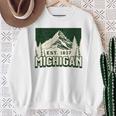 ミシガン 長袖tシャツ スウェットシャツ 年配の女性への贈り物