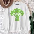 ミニマリスト かわいい ブロッコリー シンプルな野菜 ブロッコリー スウェットシャツ 年配の女性への贈り物