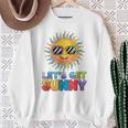 モチベーション輝くレッツゲットサニー活気 スウェットシャツ 年配の女性への贈り物