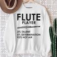 ユーモラスなフルート 愛好家 ステートメント皮肉なフルート 面白い スウェットシャツ 年配の女性への贈り物