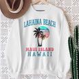 ラハイナ ビーチ マウイ ハワイ ビーチ ヤシの木 夏 ハワイアン スウェットシャツ 年配の女性への贈り物