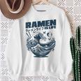 ラーメンは人生、マンガアニメオタクジャパンかわいいラーメン スウェットシャツ 年配の女性への贈り物