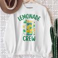 レモネードスタンドシャツ クルーとボス レモンジュース サマーイエロー スウェットシャツ 年配の女性への贈り物