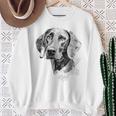 ワイマラナー 犬 グラフィック ペット アート ワイマラナー スウェットシャツ 年配の女性への贈り物