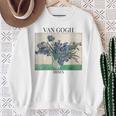 ヴァン・ゴッホ アイリス 印象派 アート絵画 ヴィンセント・ヴァン・ゴッホ スウェットシャツ 年配の女性への贈り物
