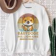 ヴィンテージ 面白い Baby Doge Millionaire Miner Baby Doge 長袖tシャツ スウェットシャツ 年配の女性への贈り物